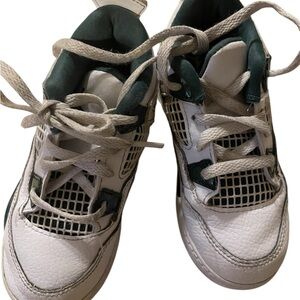 Little Kid's Jordan 4 Retro White/Oxidized Green-White (BQ7670 103) - 9C